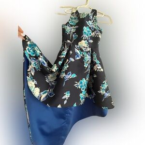 Rare Editions girls  Blue and Black Dress